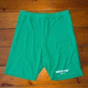 White Fox Boutique Green Bike Shorts